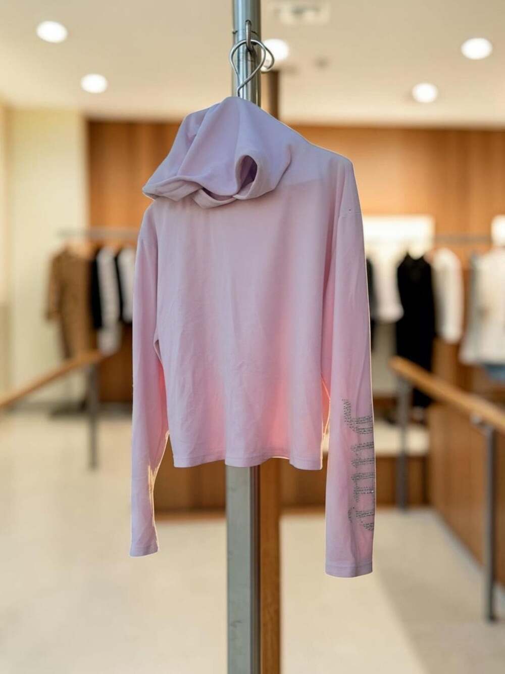 Juicy Couture Hoodie Size M Pink Rhinestone Logo Pullover